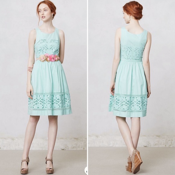 Anthropologie Bottlegreen Dress - Picture 1 of 4